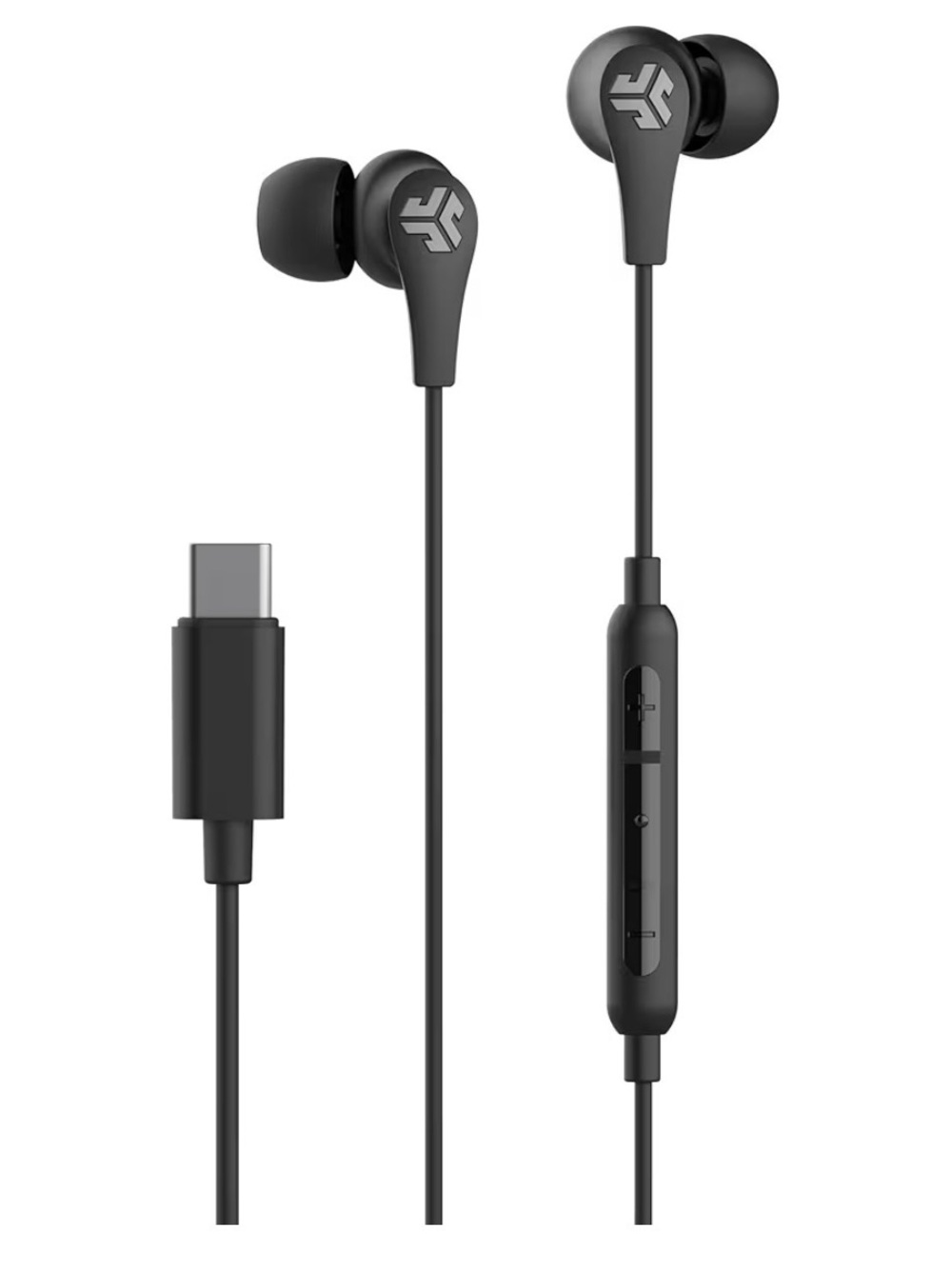 JLab USB-C Wired In-Ear Earphones - Black